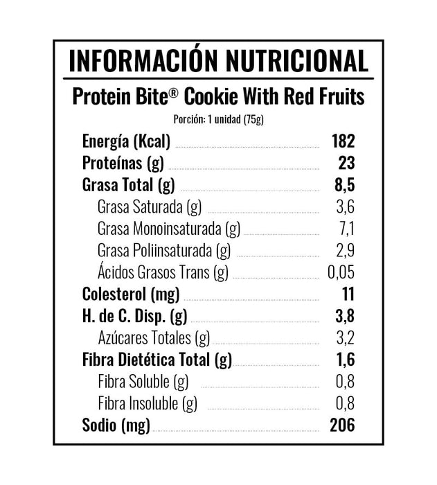 Galletas con Proteina con Frutas Rojas de Protein Bite