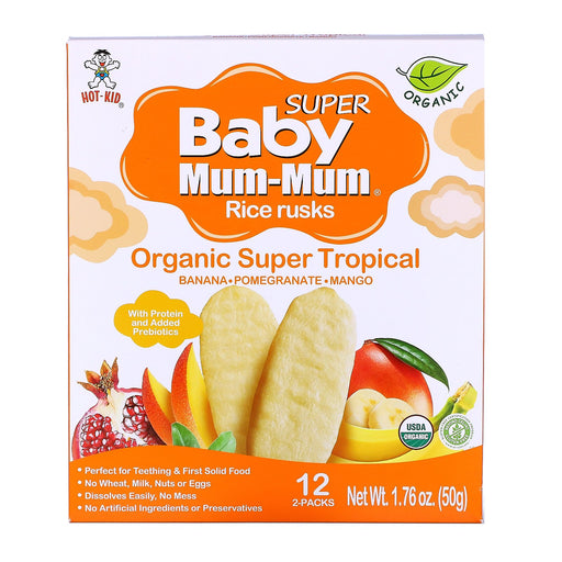 Baby Mum Mum Galletas de Arroz Súper Tropical 50 gr