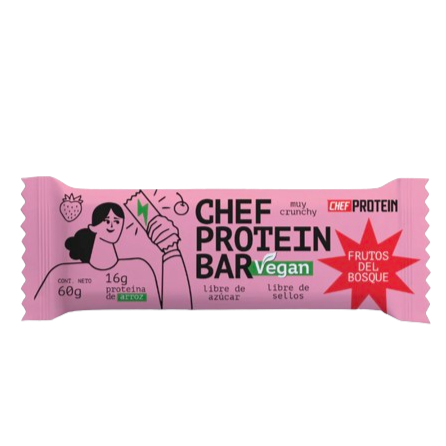 Barra Chef Protein Bar Frutos del Bosque 60 gr