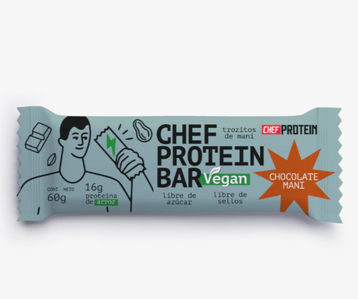 Barra Chef Protein Bar Chocolate Mani 60 gr