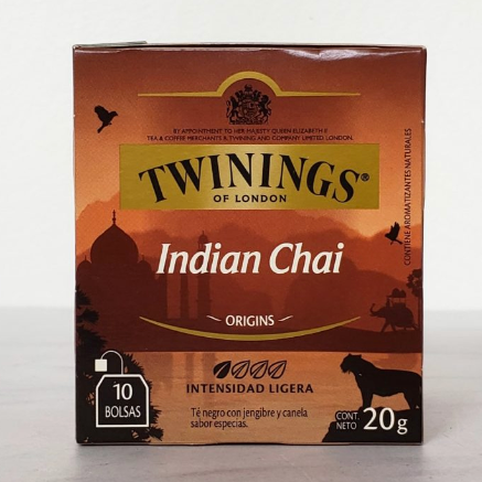 Té Sabor Indian Chai de Twinings of London 10 bol