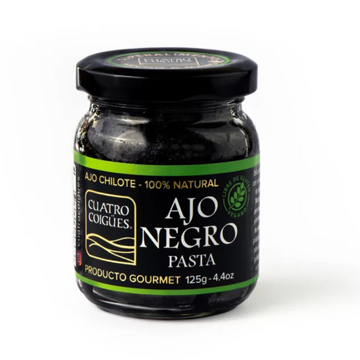 Ajo Negro Pasta de la Marca Cuatro Coigües 125 gr