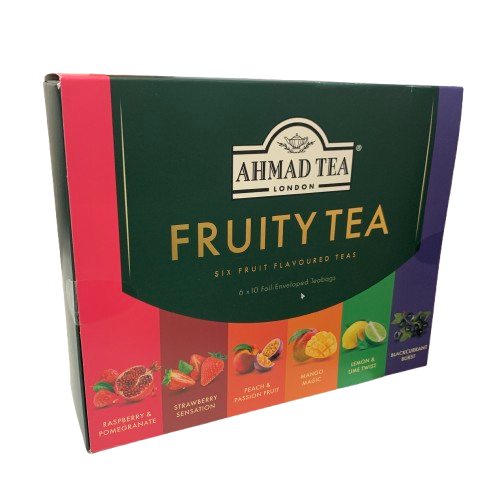 Caja de Tés 6 Variedades de Frutas de Ahmad Tea 6 x 10 bol