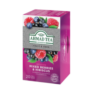 Infusión de Mezcla de Berries y Hibiscus de Ahmad Tea 20 bol