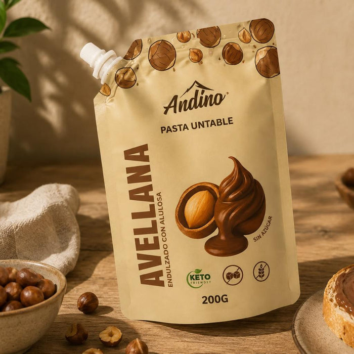 Pasta Untable de Avellanas Keto de Andino 200 gr