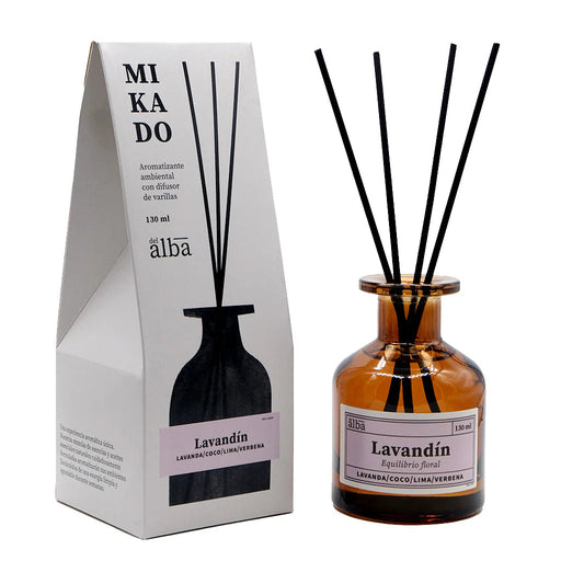 Aromatizante Ambiental Mikado Lavandín 130 ml de Apicola del Alba