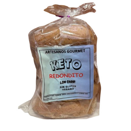 Pan Keto Redondito Artesanos Gourmet 5 unid