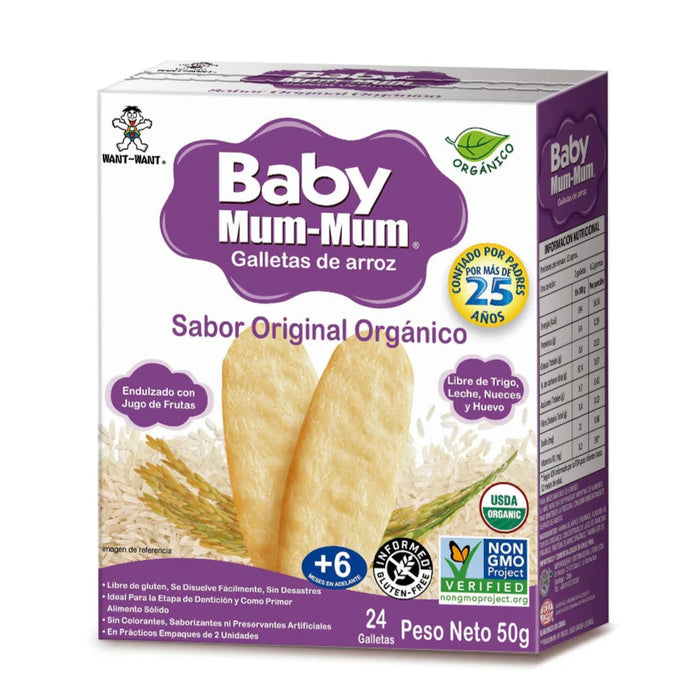 Baby Mum Mum Galletas de Arroz Original