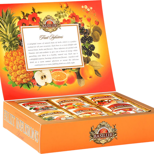 Té Mix Frutas de Basilur Caja para Regalo 60 bol