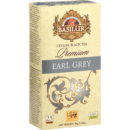 Té Negro Ceylán Premium Earl Grey de Basilur 25 bol
