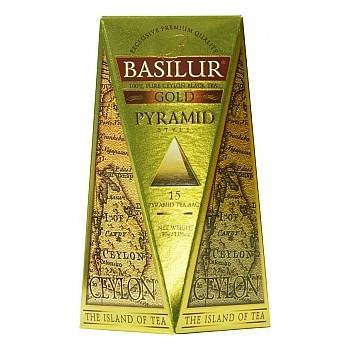 Té Negro Ceylán Gold Pyramid de Basilur 15 piram