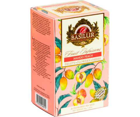 Té Infusión Frutas Mango Melocotón de Basilur 20 bol