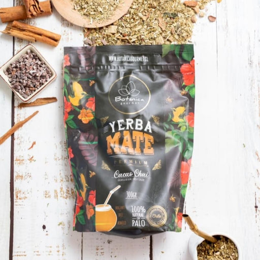 Yerba Mate Premium Cacao Chai de Botánica Gourmet 300 gr