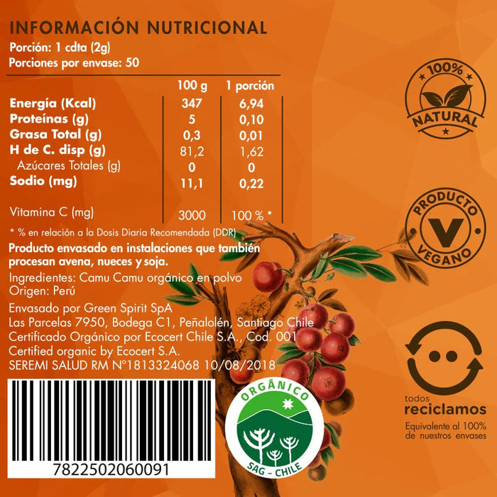 Camu Camu en Polvo 100gr