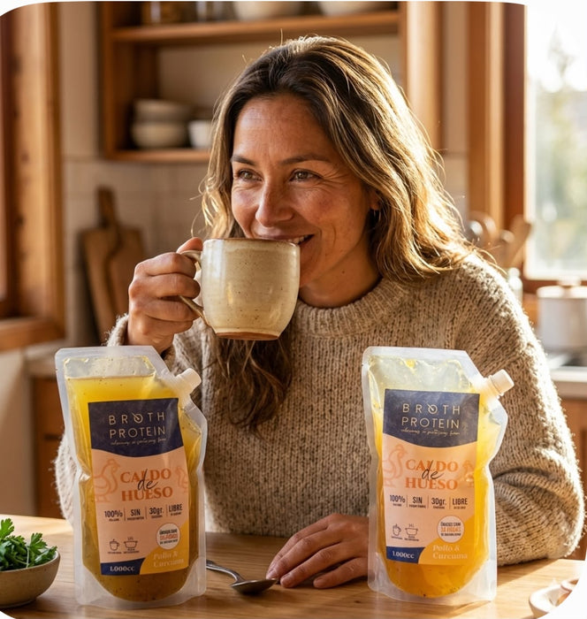 Caldo de Huesos de Vacuno y Jengibre de Broth Protein 1000 cc