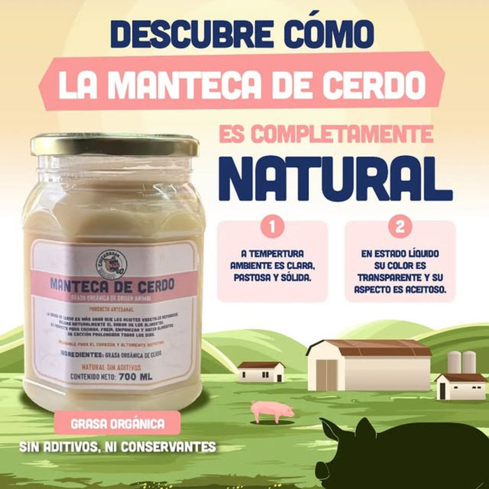 Manteca de Cerdo de Chicharrón Go 700 ml