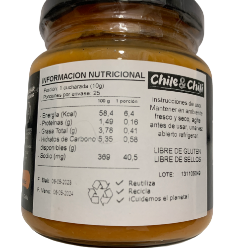 Crema de Ají Tradicional Chile & Chili 250 gr