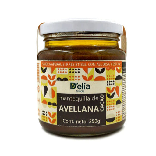 Mantequilla de Avellanas con Cacao de D´elia Foods 250 gr