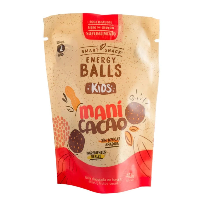 Snack Saludable Energy Balls Maní Cacao 40gr