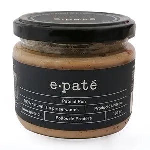 Paté al Ron 100% Natural de E.Paté 180 gr