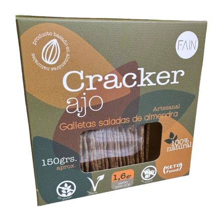 Crackers Salados sabor Ajo Keto Fain 150 gr