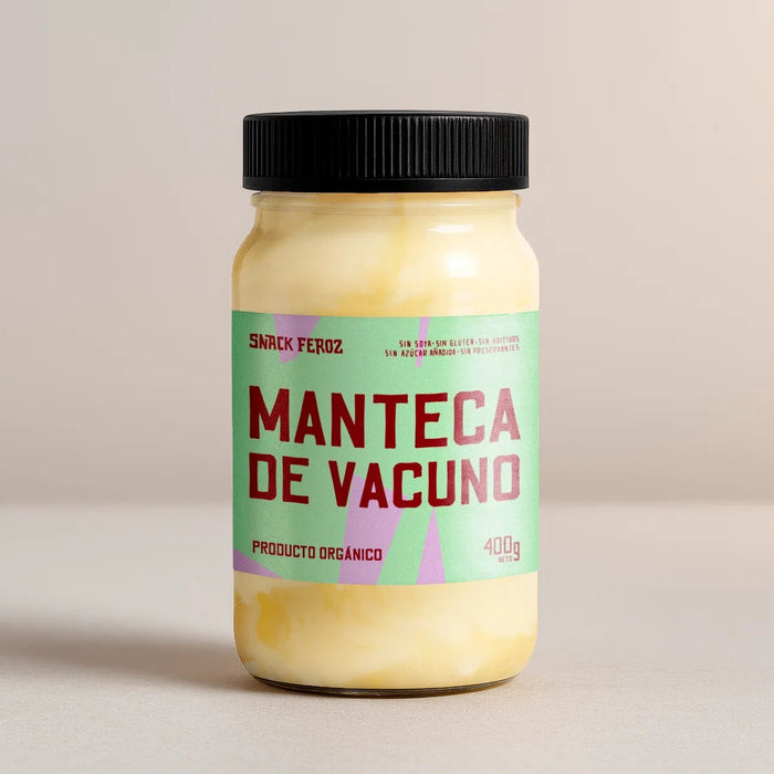 Manteca de Vacuno Orgánica de Snack Feroz 400 gr