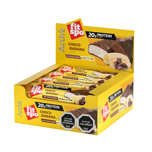 Barra de Proteína Active Choco Banana de Fitspo