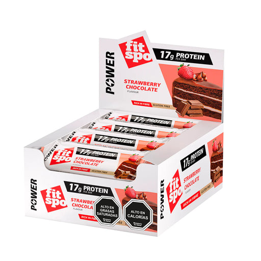 Barra de Proteína Power Frutilla y Chocolate de Fitspo