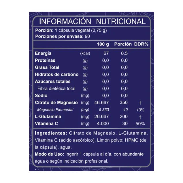Citrato de Magnesio Esencial de Laboratorio FNL 90 cap