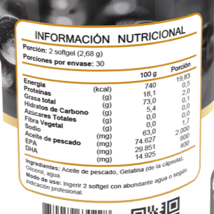 Omega 3 Premium de Laboratorio FNL 60 cap