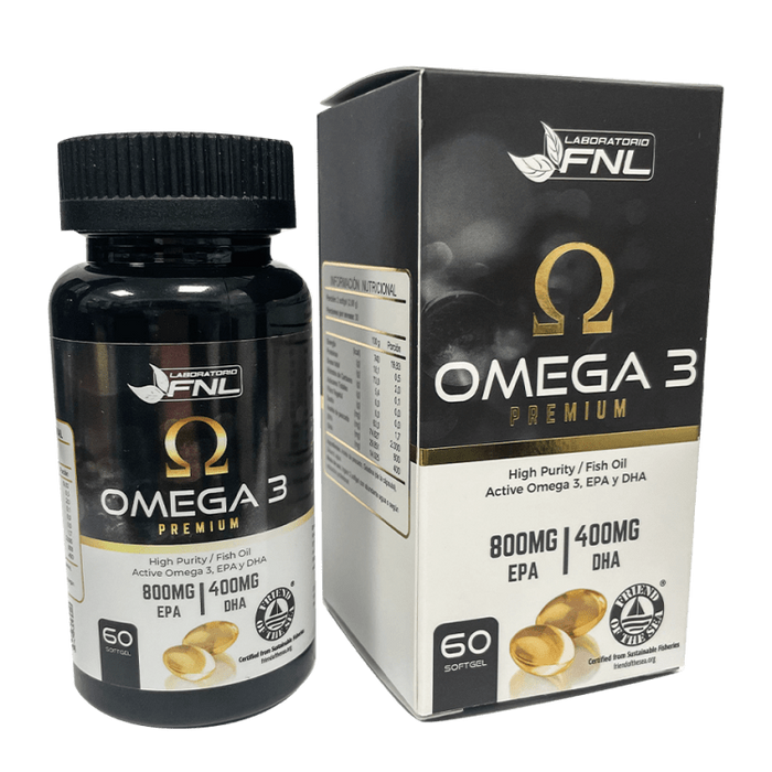 Omega 3 Premium de Laboratorio FNL 60 cap