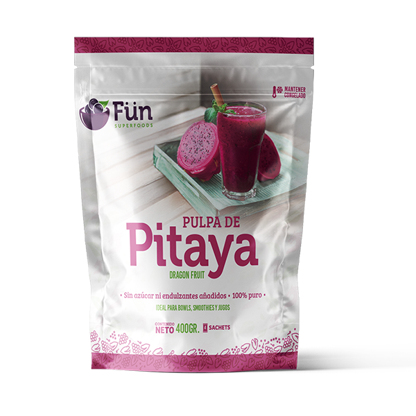 Pulpa de Pitaya 100% Pura 400 gr