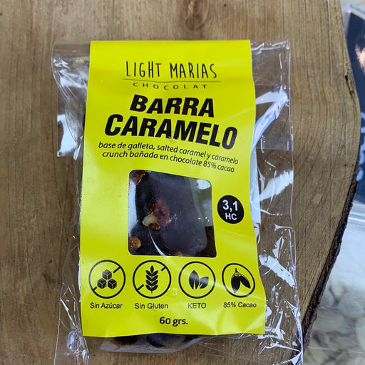 Barra de Caramelo con Chocolate 85% de cacao de Light Marias
