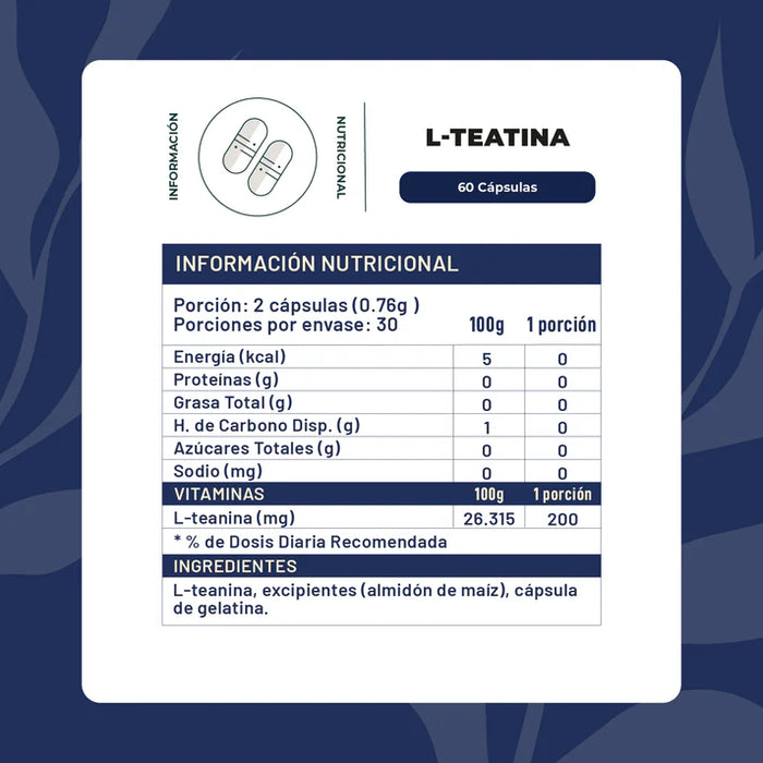 L-Teanina en cápsulas de Karün Life 60 cap