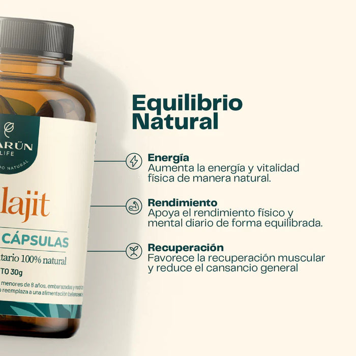 Shilajit en cápsulas de Karün Life 60 cap