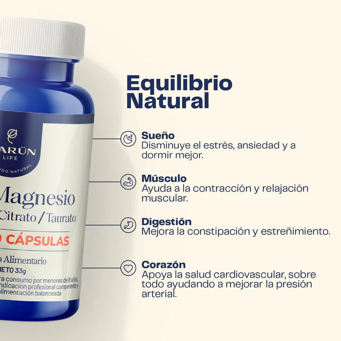 Triple Magnesio en cápsulas de Karün Life 60 cap