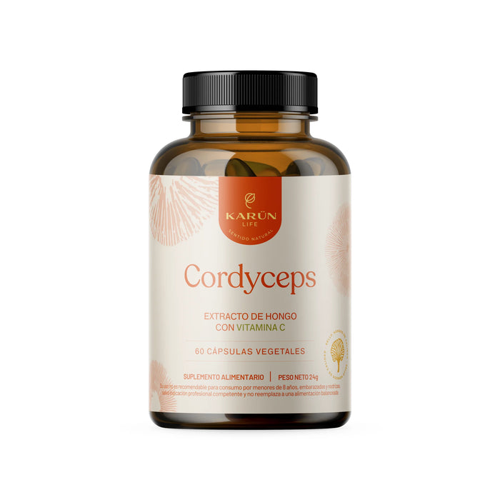 Cordyceps Extracto de Hongos con Vitamina C de Karün Life 60 cápsulas