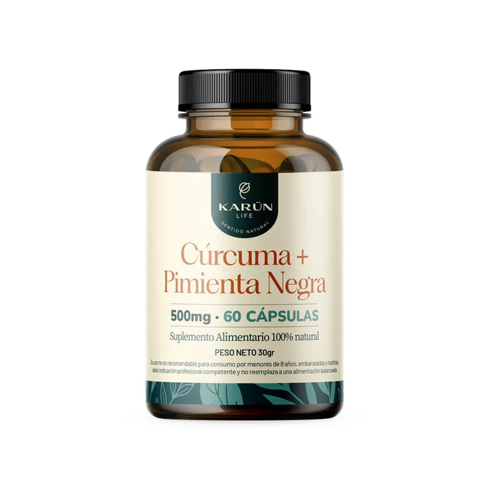 Cúrcuma más Pimienta Negra 500 mg de Karün Life