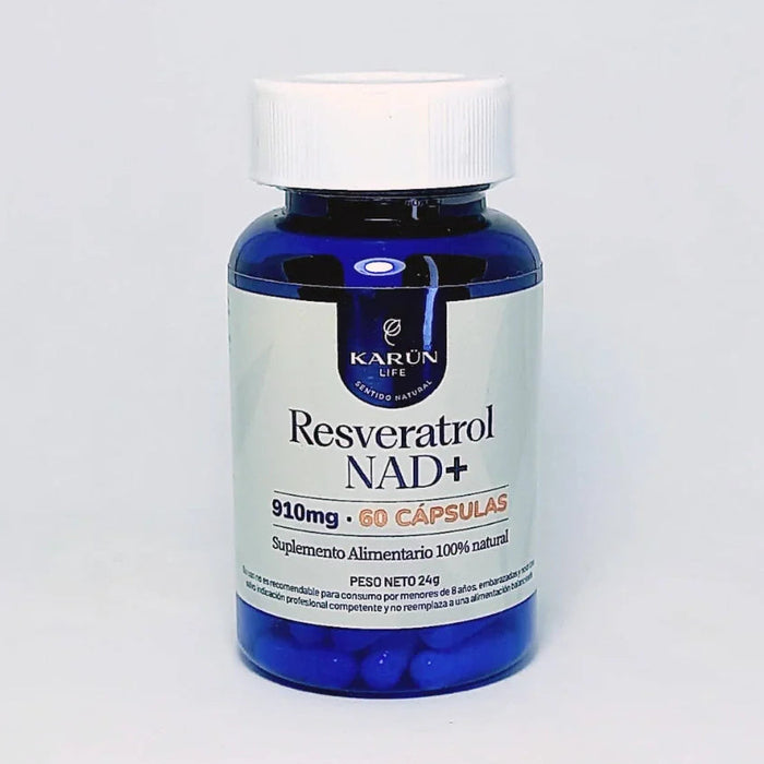 Resveratrol NAD+ 910 mg de Karün Life 60 capsulas vegetales