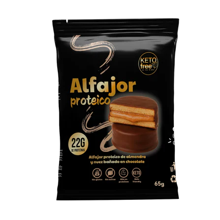Alfajor Keto Proteico de Keto Free 65 gr