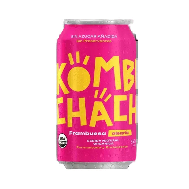 Kombucha en Lata sabor Frambuesa