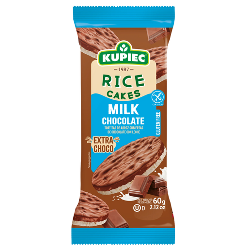 Galletas de Arroz con Chocolate de Leche Belga