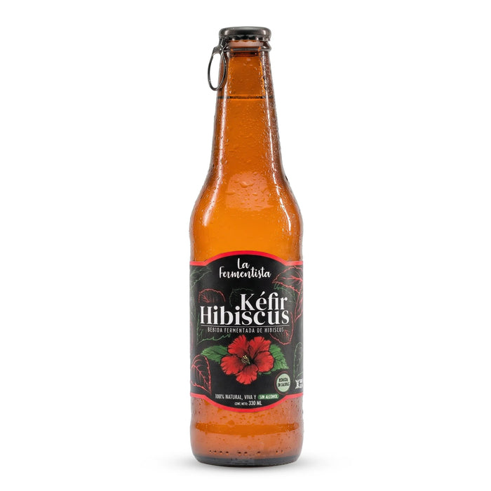 Bebida Fermentada de Hibiscus con Kéfir - Ginger Las Fermentista