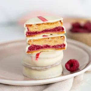 Alfajor Keto de Manjar Frambuesa de Light Marias