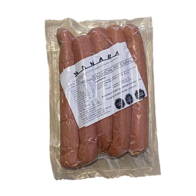 Salchichas Artesanales 100% Vacuno Sin Nitritos de Manada 320 gr