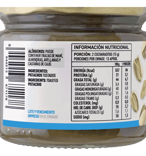 Mantequilla de Pistachos Manare 200 gr