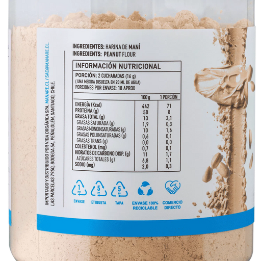 Mantequilla de Maní en Polvo Manare 300 gr