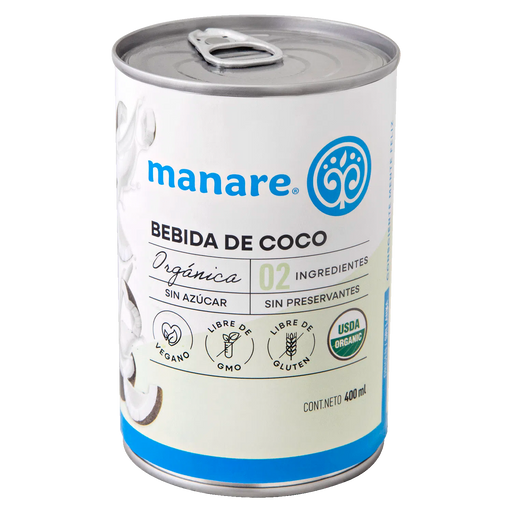 Bebida de Coco Orgánica de Manare 400 ml