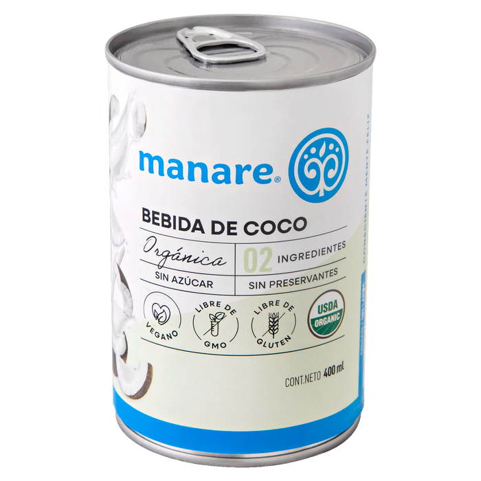 Bebida de Coco Orgánica de Manare 400 ml