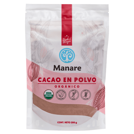 Cacao en Polvo Orgánico Manare 200gr